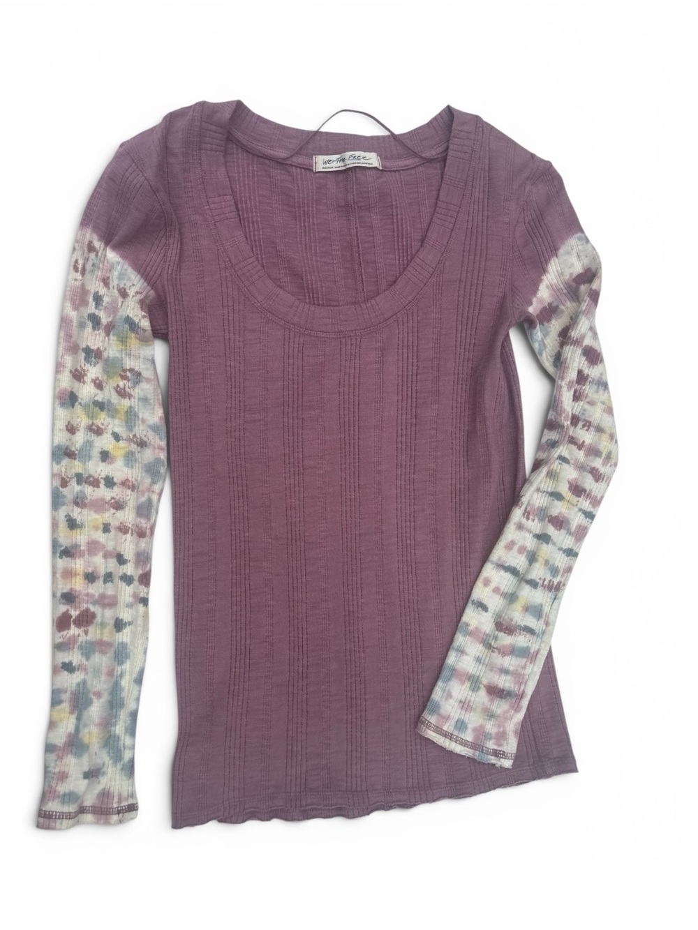 Free People Big Sur Long Sleeve Tee in Purple Misty Mountain